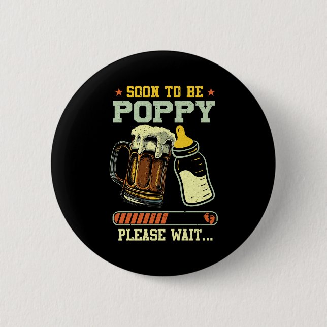 Bóton Redondo 5.08cm Soon To Be Ppy Est 2025 Pregnancy Announcement L  (Frente)