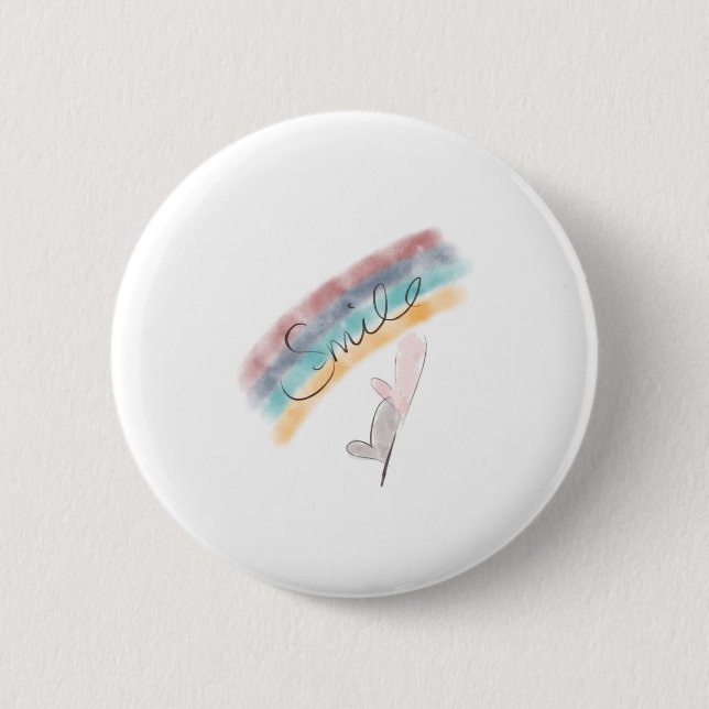 Bóton Redondo 5.08cm Sorria 🙂 (Frente)