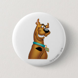 Bóton Redondo 5.08cm Sorrir forçadamente de Scooby-Doo
