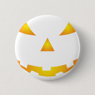 Bóton Redondo 5.08cm Sorriso de Abóbora de Halloween