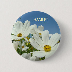 Bóton Redondo 5.08cm SORRISO DE Botão DAISIES! Prescrições de Dia de os