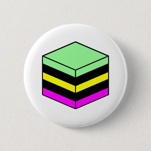Bóton Redondo 5.08cm Sortido de Alcaçuz - Verde Menta, Amarelo, Magenta