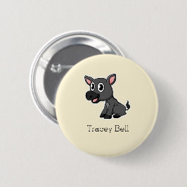 Bóton Redondo 5.08cm Sorvete de cinza giro