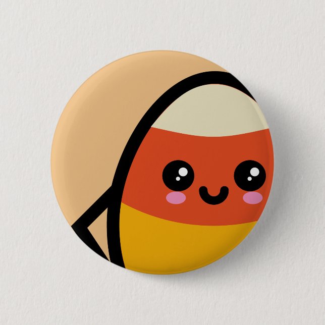 Bóton Redondo 5.08cm Sorvete de Ovos - Halloween (Frente)