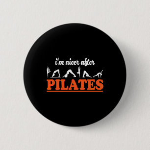 Bóton Redondo 5.08cm Sou Mais Simpático Depois de Pilates Instrutor de