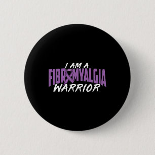 Bóton Redondo 5.08cm Sou Um Guerreiro De Fibromialgia. Fibromialgia A