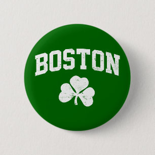 Bóton Redondo 5.08cm southi do trevo do trevo de St Patrick do irlandê