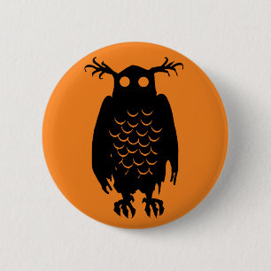 Bóton Redondo 5.08cm Spooky Owl