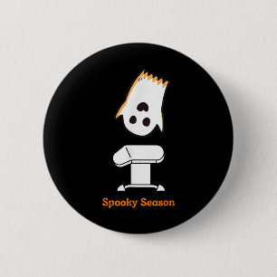 Bóton Redondo 5.08cm Spooky Season Halloween Cute Gymnast Vault G
