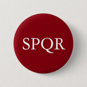 Bóton Redondo 5.08cm SPQR Badge