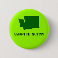 Squatchington Washington State Silhouette