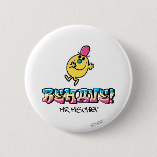 Bóton Redondo 5.08cm Sr. Mischefe Comportamento