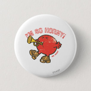 Bóton Redondo 5.08cm Sr. Noisy Totando Seu Corno