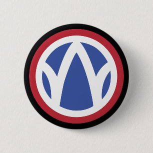 Bóton Redondo 5.08cm SSI - 89ª Divisão de Infantaria