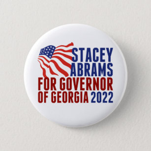 Bóton Redondo 5.08cm Stacey Abrams para Governador da Eleição da Geórgi