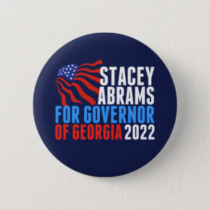 Bóton Redondo 5.08cm Stacey Abrams para o Governador da Geórgia 2022