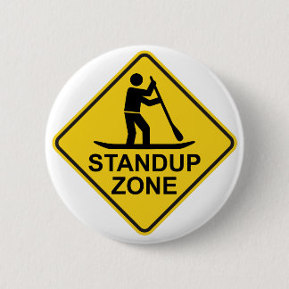 Bóton Redondo 5.08cm Standup Paddleboard Zone Road Sign