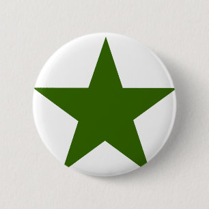 Bóton Redondo 5.08cm Star GreenDark O MUSEUM Zazzle dá presentes