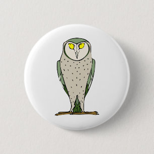 Bóton Redondo 5.08cm Staring Owl