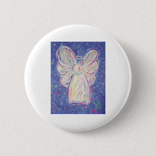Bóton Redondo 5.08cm Starry Night Angel (Frente)