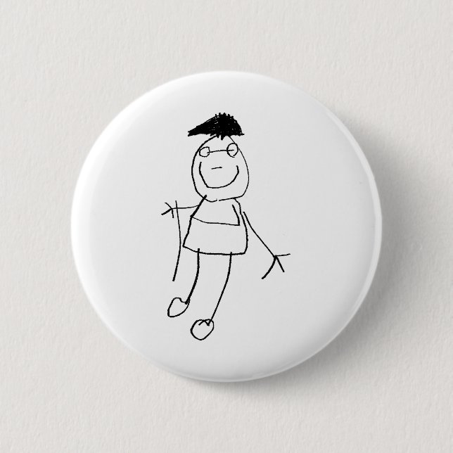 Bóton Redondo 5.08cm Stick Figures (Frente)