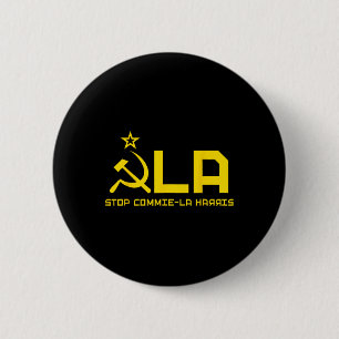 Bóton Redondo 5.08cm Stop Commie-la Harris - Kommie Kamala Harris