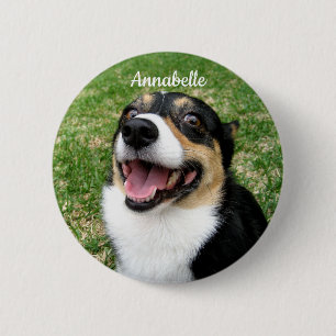Bóton Redondo 5.08cm Sua Foto Personalizada De Pet Adicione Seu Cachorr