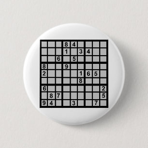 Bóton Redondo 5.08cm Sudoku - Brainteaser