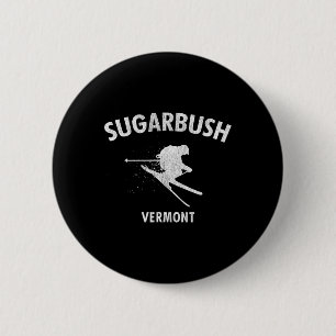 Bóton Redondo 5.08cm Sugarbush Skiing Tee Vermont Ski