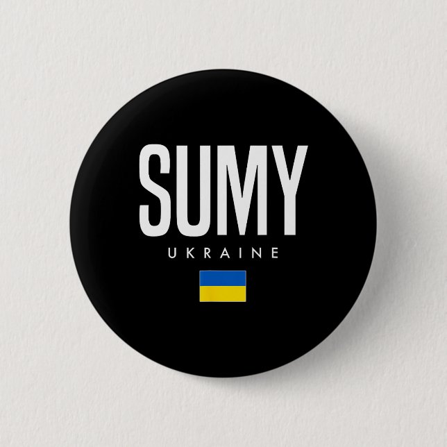 Bóton Redondo 5.08cm Sumy Ucrânia  (Frente)