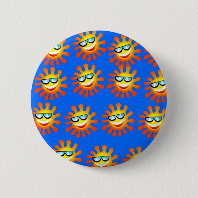 Bóton Redondo 5.08cm Sun feliz (Frente)