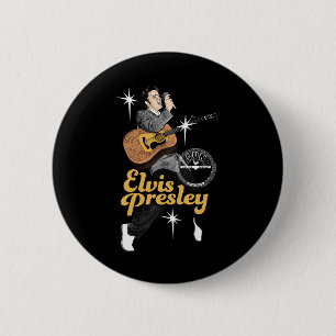 Bóton Redondo 5.08cm Sun Records X Elvis Presley Dançando Com Estrelas