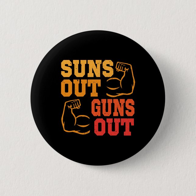 Bóton Redondo 5.08cm Sun Sai Desaparece Musculares Arrefecendo Pesos (Frente)