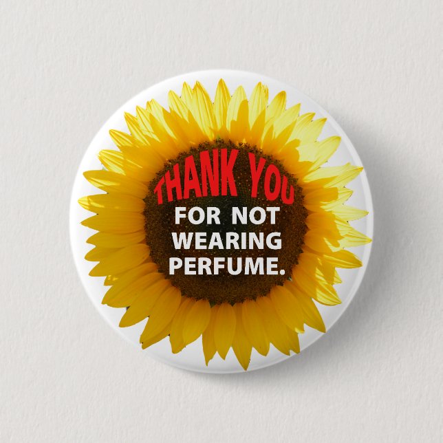 Bóton Redondo 5.08cm SunflowerNoPerfume (Frente)