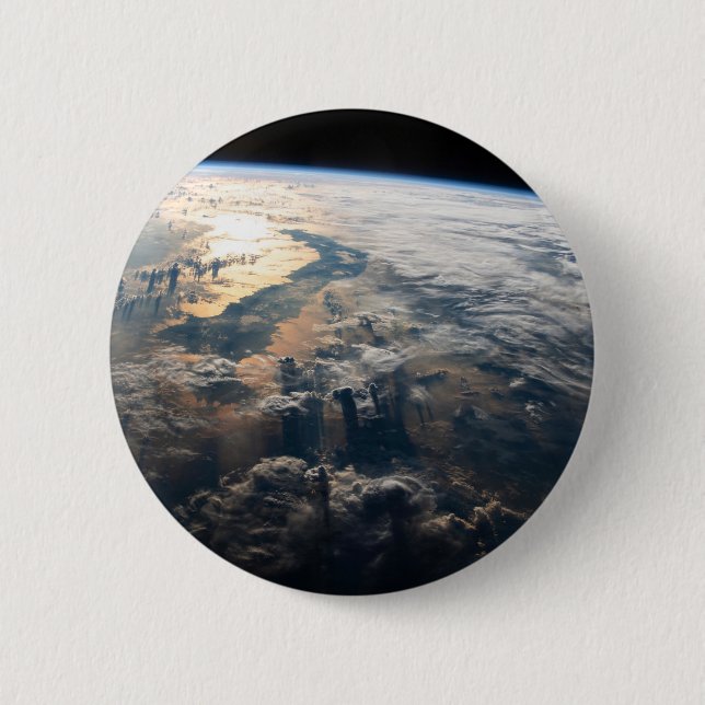 Bóton Redondo 5.08cm Sunglint Beams No Mar De Celebes No Sudeste Asiáti (Frente)