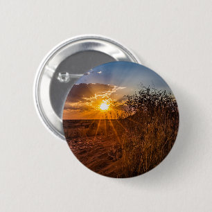 Bóton Redondo 5.08cm Sunset no deserto de Kalahari, Namíbia