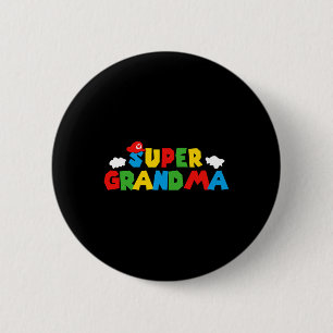 Bóton Redondo 5.08cm Super Gamer Avó Engraçado Dia Das Mulheres Pela Mã