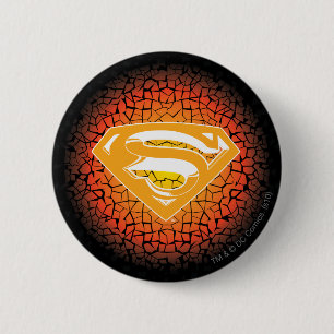 Bóton Redondo 5.08cm Super-Homem Estilizado  Logotipo do suporte