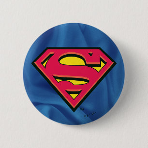 Bóton Redondo 5.08cm Super-Homem Logotipo clássico