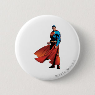 Bóton Redondo 5.08cm Super-Homem Parece Frente