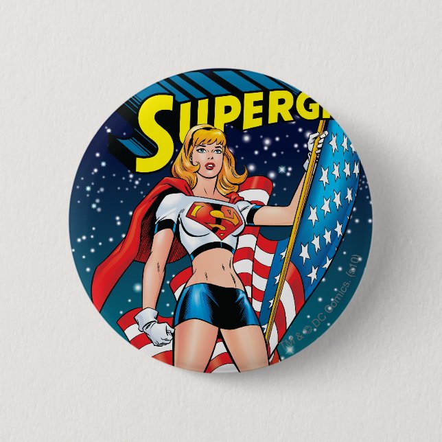 Bóton Redondo 5.08cm Supergirl (Frente)
