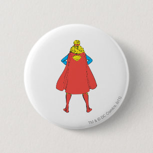 Bóton Redondo 5.08cm Supergirl Back View