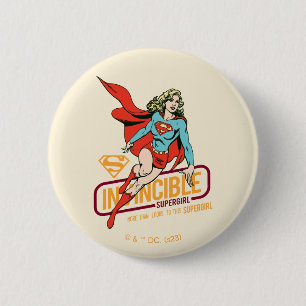 Bóton Redondo 5.08cm Supergirl Invencível - Gráfico Retroativo
