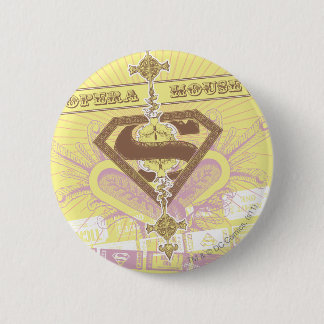 Bóton Redondo 5.08cm Supergirl Opera House Yellow
