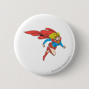 Bóton Redondo 5.08cm Supergirl Salta Direita