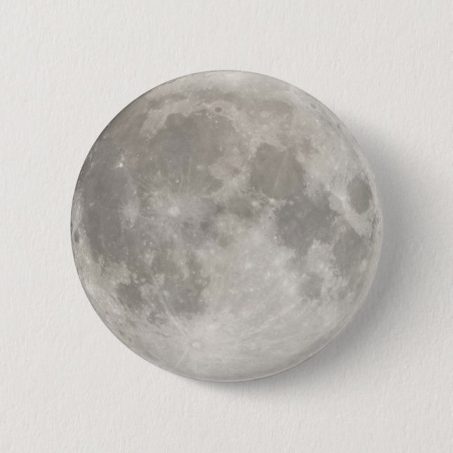 Bóton Redondo 5.08cm Superlua no céu negro (Frente)