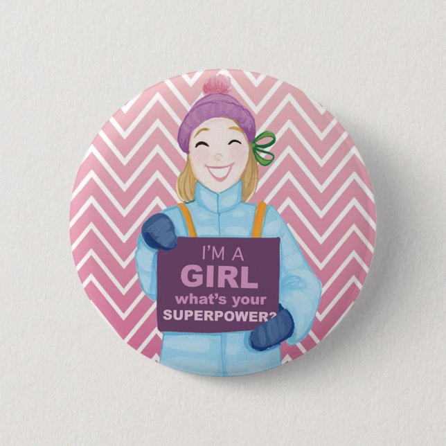 Bóton Redondo 5.08cm Superpotência (Frente)