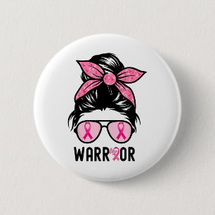 Bóton Redondo 5.08cm Suportar Cancer da Mama do Guerreiro Rosa-Rosa-Tro