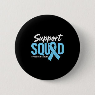 Bóton Redondo 5.08cm Suporte à Consciência do Cancer da Próstata - Azul