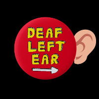 Surda surda parcial do ouvido esquerdo duro de aud